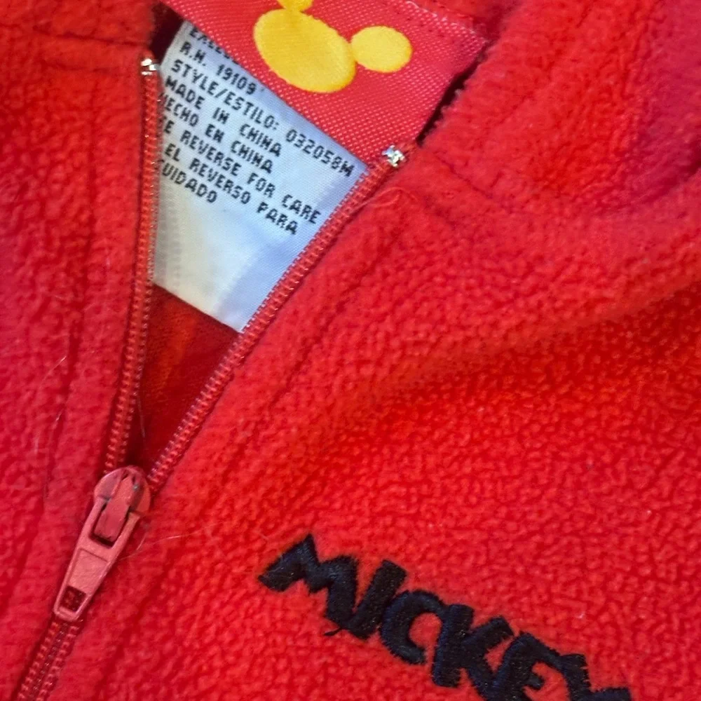 Vintage Disney Mickey Mouse Red‎ Kids One Piece